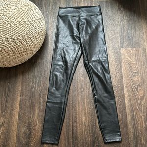 Abercrombie & Fitch Black Leather Leggings